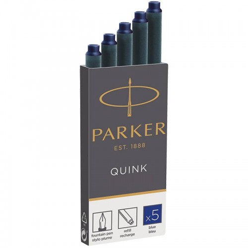 Синие картриджи Parker (Паркер) Quink Cartridges Blue 5шт в Казани
