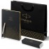 Набор Parker Jotter Stainless Steel GT из перьевой ручки и ежедневника недатированного черного цвета в Казани