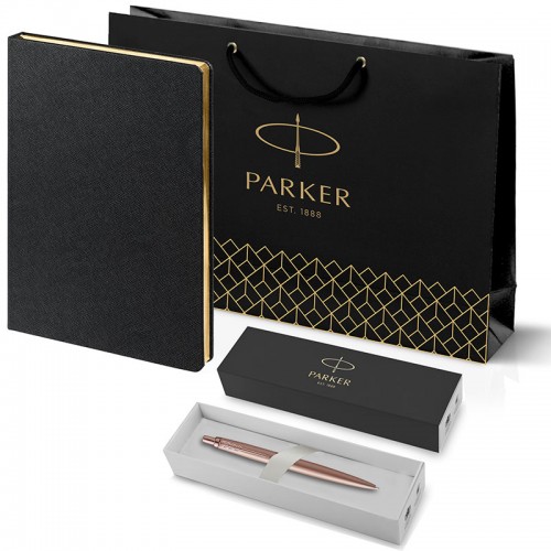 Набор Parker Jotter XL SE20 Monochrome Rose Gold из шариковой ручки и ежедневника черного цвета в Казани