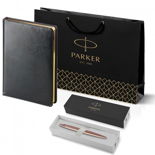 Набор Parker Jotter XL SE20 Monochrome Rose Gold из шариковой ручки и ежедневника черного цвета в Казани