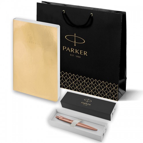 Набор Parker Jotter XL SE20 Monochrome Rose Gold из шариковой ручки и ежедневника золотистого цвета в Казани