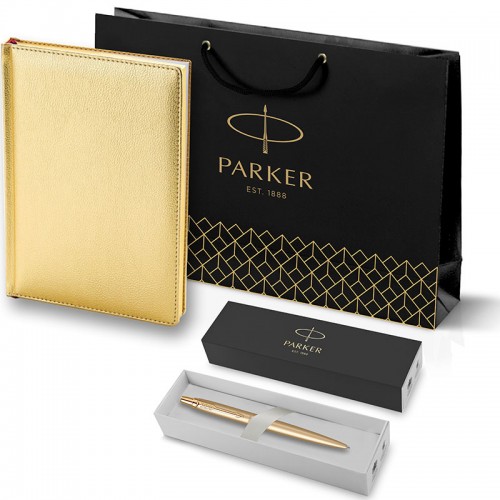Набор Parker Jotter XL SE20 Monochrome Gold из шариковой ручки и ежедневника золотого цвета в Казани