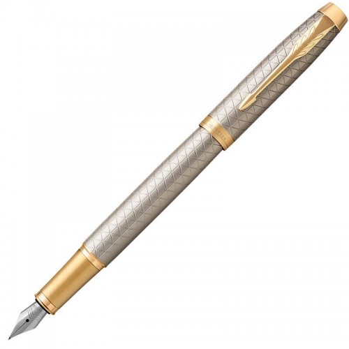 Перьевая ручка Parker (Паркер) IM Premium Warm Silver/Gold GT F в Казани
