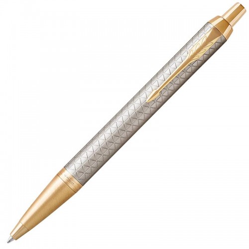 Шариковая ручка Parker (Паркер) IM Premium Warm Silver/Gold GT в Казани
