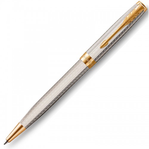 Шариковая ручка Parker (Паркер) Sonnet Premium Mistral GT M серебро 925 пробы