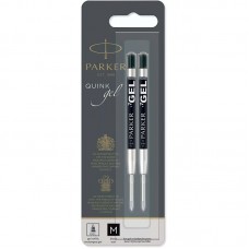 Чёрный гелевый стержень Parker Gel Pen Refill M в блистере 2 шт