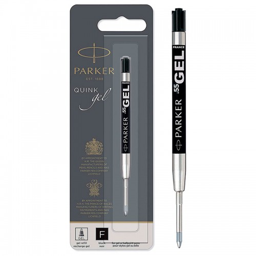 Чёрный гелевый стержень Parker (Паркер) Gel Pen Refill F в блистере